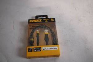 lot 384 image: DEWALT 4ft Reinforced Lightning to USB Cable