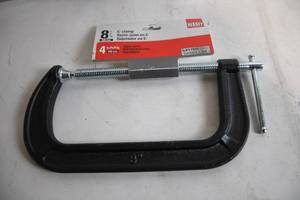 lot 397 image: 8-Inch Heavy-Duty C-Clamp with 4-Inch Throat Depth