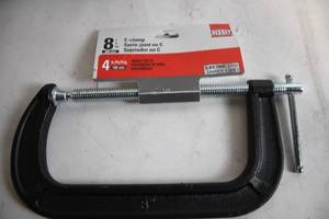 lot 400 image: Bessey 8-Inch C-Clamp with 4-Inch Throat Depth