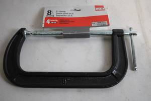 lot 402 image: 8-Inch C-Clamp with 4-Inch Throat Depth