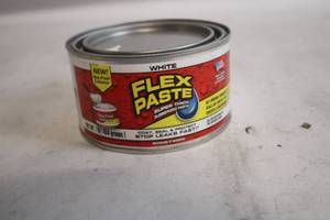 lot 414 image: Flex Paste White 1lb Can - Super Thick Rubber Paste