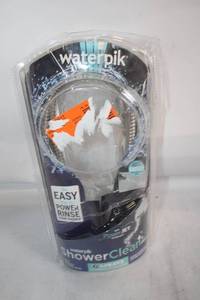 lot 449 image: Waterpik ShowerClean Pro Handheld Shower Head with PowerJet Technology