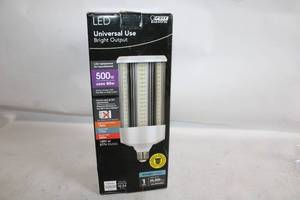 lot 454 image: Feit Electric LED Bright Output Universal Use Bulb 500W Equivalent