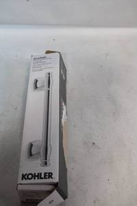 lot 484 image: Kohler Arsdale 18-Inch Grab Bar (Model 50286-Cp) in Brushed Chrome Finish