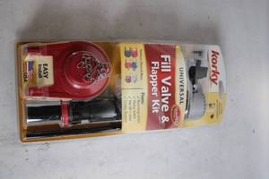 lot 493 image: Korky Universal Fill Valve & Flapper Kit with QuietFILL Technology