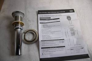 lot 496 image: VIGO Bathroom Sink Pop-Up Drain Assembly
