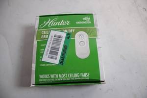lot 250 image: Hunter Ceiling Fan Remote Control Model 99394, Works with Most Ceiling Fans