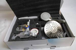 High-Pressure Stainless Steel Shower Head Combo Set with Multi-Function Handheld and Fixed Showerheads