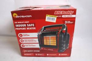 lot 8 image: Mr. Heater Big Buddy Indoor Safe Propane Heater 18,000 BTU