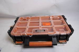 lot 10 image: Ridgid Professional Tool Storage Box with Transparent Lid