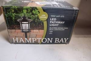 lot 37 image: Hampton Bay LED Pathway Light with Oil-Rubbed Bronze Finish