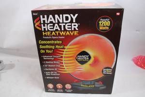 lot 47 image: Handy Heater Heatwave Parabolic Space Heater - 1200 Watts