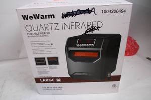 lot 48 image: WeWarm Quartz Infrared Portable Heater with Remote Control