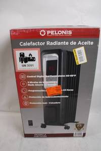 lot 53 image: Pelonis HO-0280 Radiant Oil Heater with Digital LED Panel