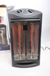 lot 55 image: Living Zone Quartz Tower Heater 1500W with Adjustable Thermostat