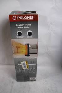 lot 57 image: Pelonis Digital Ceramic Tower Heater with LED Display and Thermostat