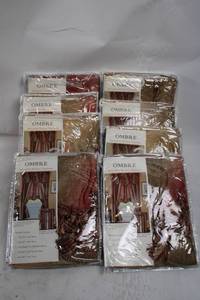 lot 68 image: Set of 8 Ombre Decorative Window Treatment Packs