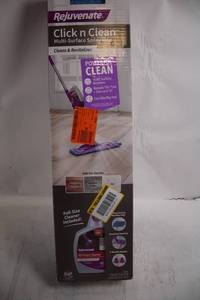 lot 92 image: Rejuvenate Click n Clean Multi-Surface Spray Mop System