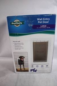 lot 97 image: PetSafe Wall Entry Pet Door Large for Dogs Up to 100 lbs