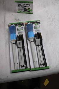 lot 100 image: Set of 8 Detailing Brush Sets for Exterior and Interior Cleaning