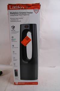 lot 123 image: Lasko Bladeless Ceramic Heater with Remote Control