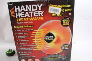 lot 125 image: Handy Heater Heatwave Parabolic Space Heater 1200W