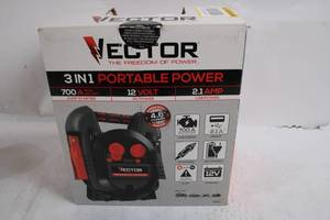 lot 126 image: Vector 3-in-1 Portable Power Jump Starter with USB and DC Power