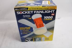 lot 132 image: Bell  Howell Socket Fanlight 1000 Lumens with Remote Control