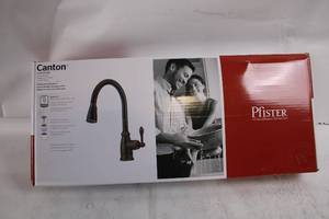 lot 143 image: Pfister Canton Pull-Down Kitchen Faucet with 360° Rotating Spout