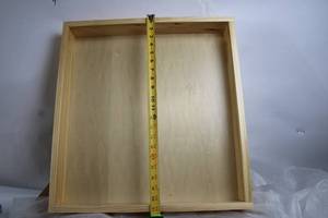lot 145 image: Large Unfinished Wooden Shadow Box Frame