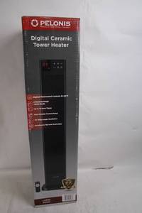 lot 150 image: Pelonis Digital Ceramic Tower Heater with Thermostat