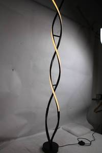 lot 162 image: Modern LED Floor Lamp with Twisting Design
