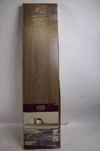lot 163 image: Home Decorators Collection Oak Square Shelf 42 x 10 in Gray Finish