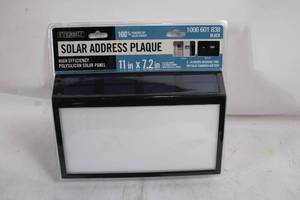 lot 185 image: Everbilt Solar Address Plaque with Polysilicon Solar Panel
