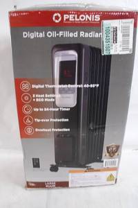 lot 194 image: Pelonis Digital Oil-Filled Radiator Heater