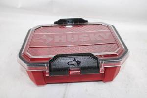 lot 215 image: Husky Portable Storage Box with Clear Lid