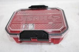lot 218 image: Husky Small Parts Organizer with Transparent Lid