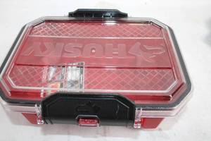 lot 219 image: Husky Clear Lid Organizer Box with Secure Latch