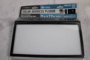 lot 190 image: Everbilt Solar Address Plaque with High Efficiency Polysilicon Solar Panel