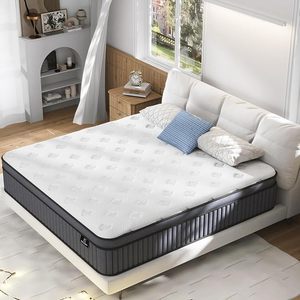 lot A-58-GR image: Full Size Mattress, Upgrade Strengthen Gel Memory Foam 12 Inch Firm Hybrid Full Bed Mattress in a Box for Pressure Relief & Back Pain, Independent Pocket Springs, Strong Edge