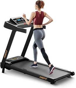 lot F-206 image: Treadmill with Incline, Folding Treadmills for Home, 265 LBS Capacity Portable Incline Treadmill, 2.5HP Low-Noise Treadmills LED Display for Walking Jogging Running