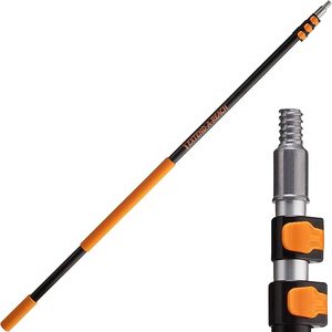lot H-361 image: 7-24 ft Long Telescoping Extension Pole  Multi-Purpose Extendable Pole with Universal Twist-on Metal Tip  Lightweight and Sturdy  Best Telescopic Pole for Painting, Dusting and Window Cleaning