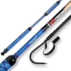 lot S-286-BL image: Fishing Gaff Portable Fish Gaff with Stainless Steel Fishing Hook,Non-Slip Grip Handle and Fiberglass Shaft for Saltwater Offshore 35666
