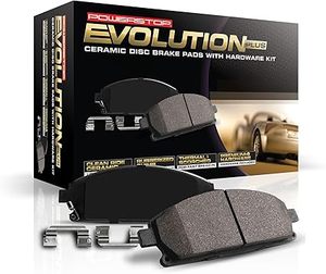 lot U-8-BL image: Power Stop 17-1396, Z17 Front Ceramic Brake Pads with Hardware For Hyundai Equus 2011, Hyundai Genesis 2009-2014 Model Specific