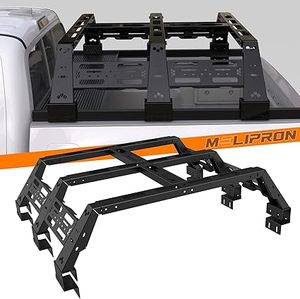 lot U-174-BL image: Overland Truck Bed Rack Fit for Toyota Tacoma 2005-2022 2nd 3rd Gen with Tonneau Cover