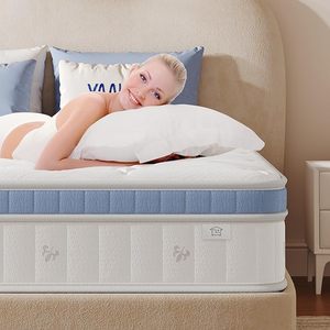 lot A-76 image: Queen Mattress 10 Inch, Hybrid Mattress in a Box Queen Size, Individual Pocket Spring Queen Bed Mattress with Breathable Memory Foam, Pressure Relief, Medium Firm Queen Size Mattress 80x60x10