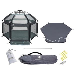 lot K-428 image: POP N GO Premium Outdoor Baby Playpen with Self-Inflating Playmat (Charcoal Black)