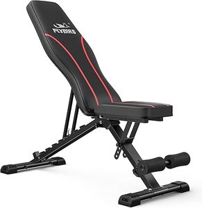 lot F-159-BL image: Adjustable Bench,Utility Weight Bench for Full Body Workout- Multi-Purpose Foldable Incline Bench (Black)