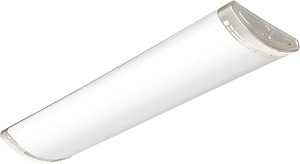 lot L-167-BL image: 4ft LED Light Fixtures Dimmable 80W 8800lm Linear Flush Mount Lights, 4 Foot LED Ceiling Light 5000K Daylight White, Equivalent 250W Fluorescent Replacement for Kitchen, Craft Room - 1 Pack