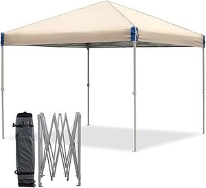 lot P-264-BL image: 12x12 FT Pop Up Canopy Tent - Portable Instant Shade for Camping, Parties, and Outdoor Events - Sturdy Iron Frame, Water-Resistant 210D Oxford Fabric, Easy Assembly with Roller Bag